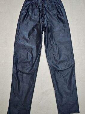 Margaret Godfrey Bagatelle 100% Leather High Waist Pants Black Size 10 Canada